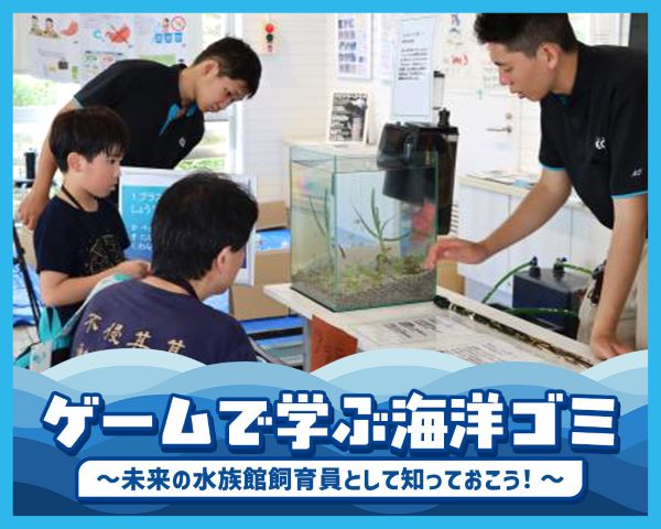 ゲームで学ぶ海洋ゴミ～未来の水族館飼育員として知っておこう！～／ＴＣＡ東京ＥＣＯ動物海洋専門学校