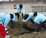 兵庫県 三田祥雲館高校 気仙沼大島ボランティアのみなさん2