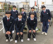 茨城県　結城市立結城中学校　女子バレーボール部のみなさん2