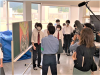 福島県 会津学鳳高校 美術部のみなさん1