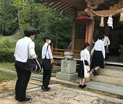 山口県 防府商工高校 三坂神社×防府商工PROJECTのみなさん2