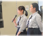 広島県 高陽東高校 調理部2人の3年生4