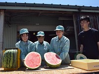 富山県 入善高校 農業科入善ジャンボ西瓜班のみなさん3