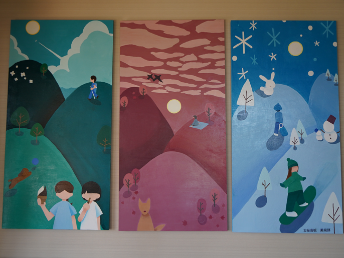 岩手県 北桜(ほくおう)高校 美術部のみなさん1