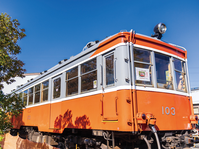 箱根登山鉄道「モハ1形103号」が常設展示