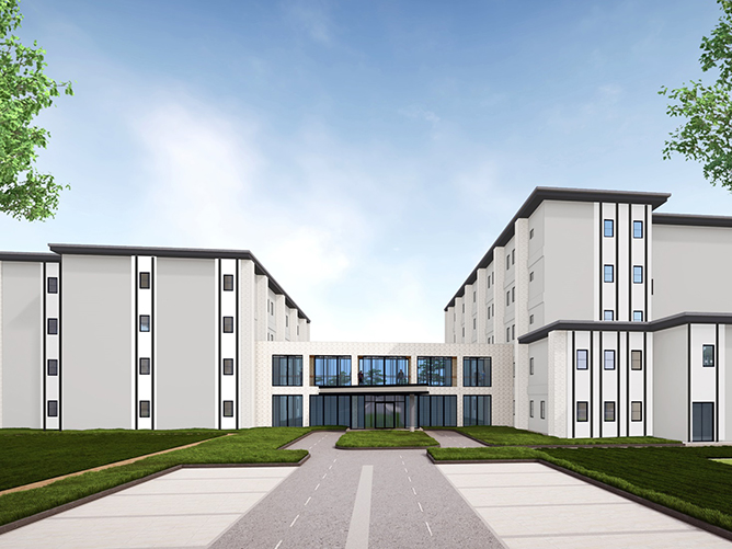 4・5号館/2024年8月に完成したばかりの保健医療学部(看護学科・理学療法学科)の新校舎。最新の実習室や学生食堂など、充実したキャンパスライフを送れます。