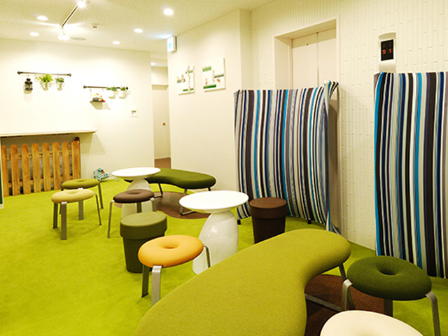 VISTA ACT Resting Area。勉強の合間に休憩できるスペース。コピー機も設置されています。