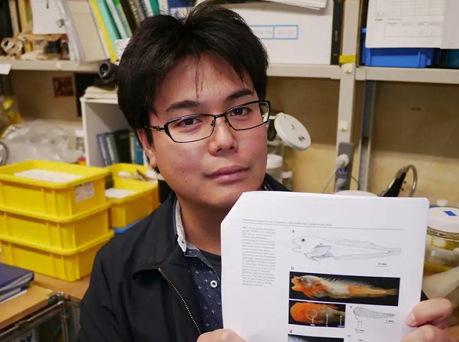 村崎謙太先生：魚類学博士。東海大学 海洋研究所特任助教として教鞭を執る。深海魚の研究を得意とし、クサウオの新種を複数発見・発表している。
